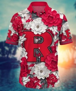 Rutgers Scarlet Knights NCAA Flower Hawaii Shirt For Fans Ver 13