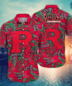 Rutgers Scarlet Knights NCAA Flower Hawaii Shirt For Fans Ver 15