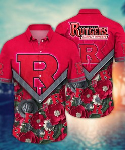 Rutgers Scarlet Knights NCAA Flower Hawaii Shirt For Fans Ver 16