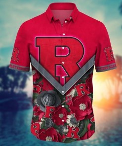 Rutgers Scarlet Knights NCAA Flower Hawaii Shirt For Fans Ver 16