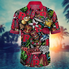 Rutgers Scarlet Knights NCAA Flower Hawaii Shirt For Fans Ver 17