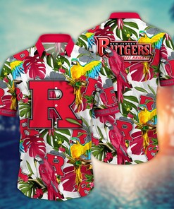 Rutgers Scarlet Knights NCAA Flower Hawaii Shirt For Fans Ver 2