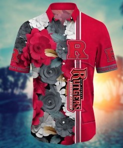 Rutgers Scarlet Knights NCAA Flower Hawaii Shirt For Fans Ver 23