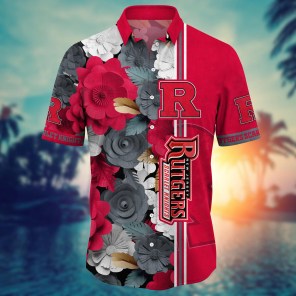 Rutgers Scarlet Knights NCAA Flower Hawaii Shirt For Fans Ver 23