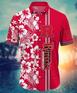 Rutgers Scarlet Knights NCAA Flower Hawaii Shirt For Fans Ver 25