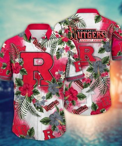 Rutgers Scarlet Knights NCAA Flower Hawaii Shirt For Fans Ver 27