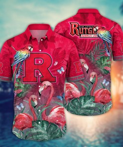 Rutgers Scarlet Knights NCAA Flower Hawaii Shirt For Fans Ver 28