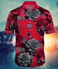 Rutgers Scarlet Knights NCAA Flower Hawaii Shirt For Fans Ver 3