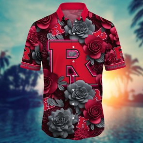 Rutgers Scarlet Knights NCAA Flower Hawaii Shirt For Fans Ver 3
