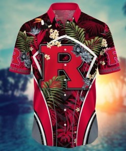 Rutgers Scarlet Knights NCAA Flower Hawaii Shirt For Fans Ver 31