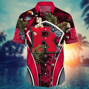 Rutgers Scarlet Knights NCAA Flower Hawaii Shirt For Fans Ver 31