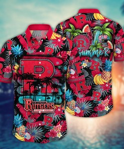 Rutgers Scarlet Knights NCAA Flower Hawaii Shirt For Fans Ver 32