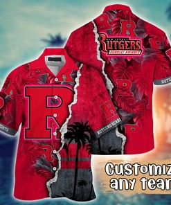 Rutgers Scarlet Knights NCAA Flower Hawaii Shirt For Fans Ver 33