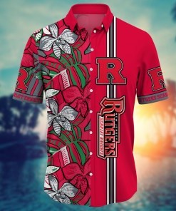 Rutgers Scarlet Knights NCAA Flower Hawaii Shirt For Fans Ver 34