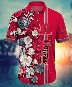 Rutgers Scarlet Knights NCAA Flower Hawaii Shirt For Fans Ver 36