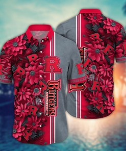 Rutgers Scarlet Knights NCAA Flower Hawaii Shirt For Fans Ver 4