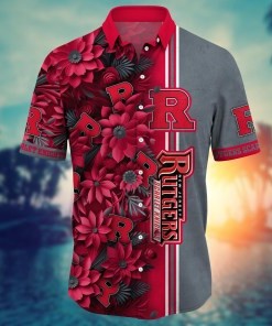 Rutgers Scarlet Knights NCAA Flower Hawaii Shirt For Fans Ver 4