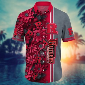 Rutgers Scarlet Knights NCAA Flower Hawaii Shirt For Fans Ver 4