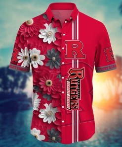 Rutgers Scarlet Knights NCAA Flower Hawaii Shirt For Fans Ver 5