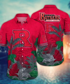 Rutgers Scarlet Knights NCAA Flower Hawaii Shirt For Fans Ver 6