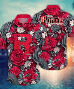 Rutgers Scarlet Knights NCAA Flower Hawaii Shirt For Fans Ver 7