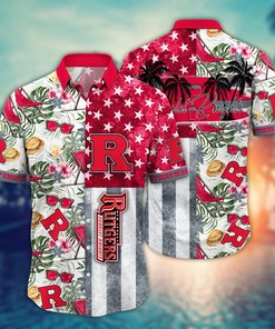Rutgers Scarlet Knights NCAA Flower Hawaii Shirt For Fans Ver 9