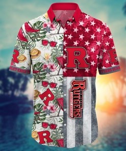 Rutgers Scarlet Knights NCAA Flower Hawaii Shirt For Fans Ver 9