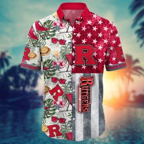 Rutgers Scarlet Knights NCAA Flower Hawaii Shirt For Fans Ver 9