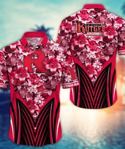 Rutgers Scarlet Knights NCAA Hawaiian Shirt, Aloha Shirt Ver 1