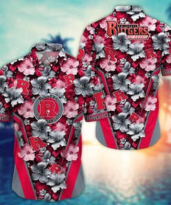 Rutgers Scarlet Knights NCAA Hawaiian Shirt, Aloha Shirt Ver 2