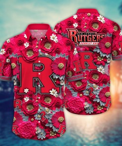 Rutgers Scarlet Knights NCAA Hawaiian Shirt for This Summer Customize Shirt Any Team