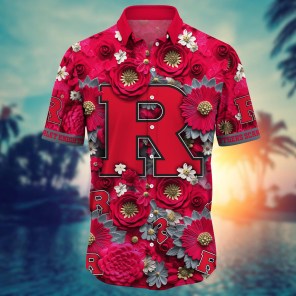Rutgers Scarlet Knights NCAA Hawaiian Shirt for This Summer Customize Shirt Any Team