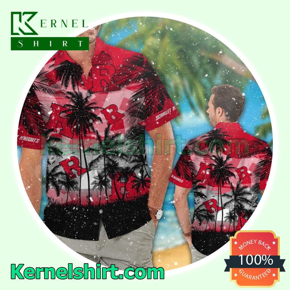 Rutgers Scarlet Knights Summer Hawaiian Shirt