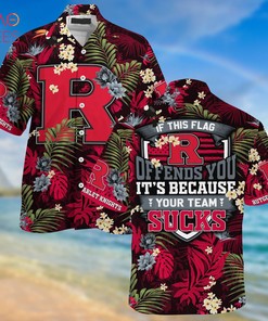 Rutgers Scarlet Knights Summer Hawaiian Shirts, With Tropical Patterns for Fans