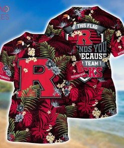 Rutgers Scarlet Knights Summer Hawaiian Shirts, With Tropical Patterns for Fans
