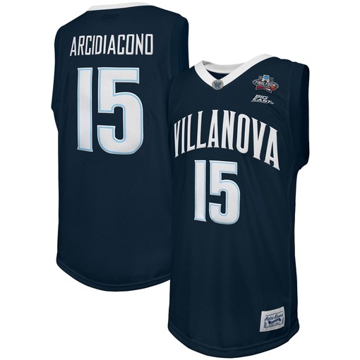 Ryan Arcidiacono Villanova Wildcats Original Retro Brand 2016 Ncaa Mens Basketball Tournament March Madness Final Four Commemorative Classic Jersey - Navy Ncaa