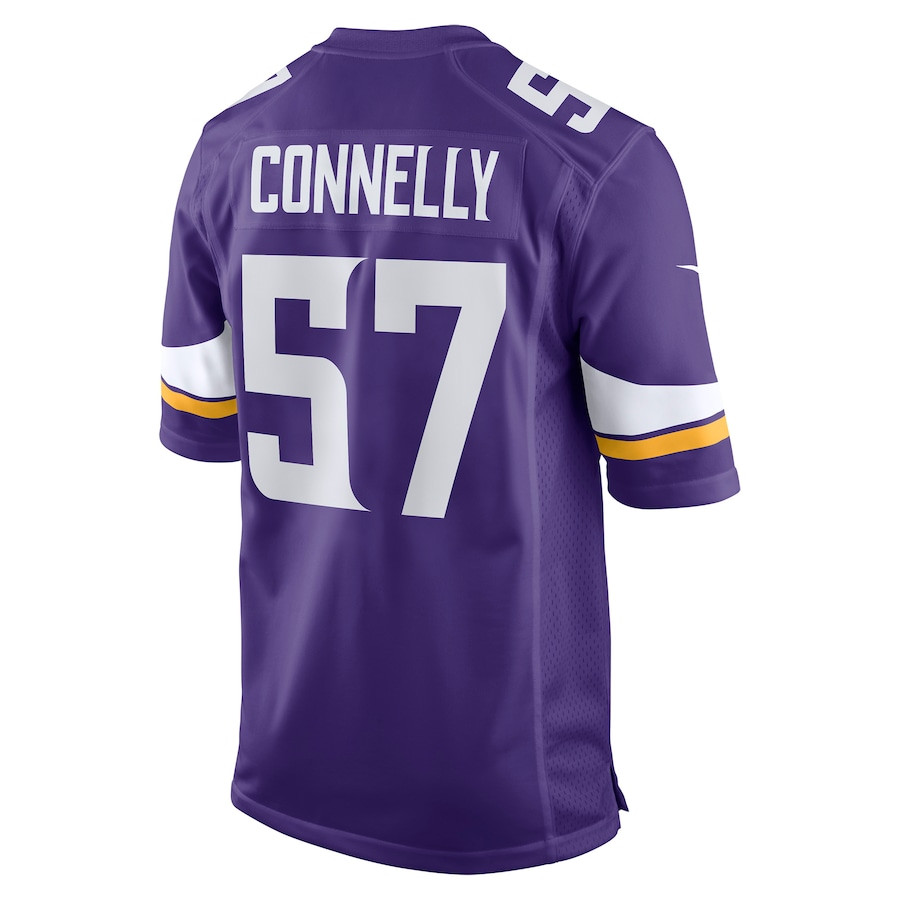 Ryan Connelly 57 Minnesota Vikings Game Jersey - Purple