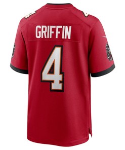 Ryan Griffin 4 Tampa Bay Buccaneers Game Jersey - Red