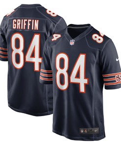 Ryan Griffin Chicago Bears Game Jersey - Navy Nfl