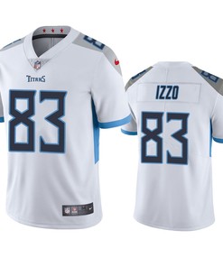 Ryan Izzo 83 Tennessee Titans White Vapor Limited Jersey