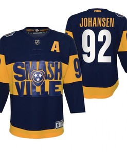 Ryan Johansen 92 Predators 2022 Stadium Series Youth Navy Primegreen Jersey Jersey