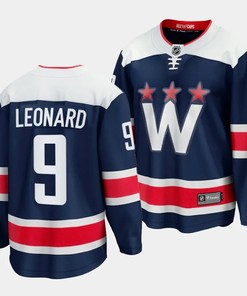 Ryan Leonard #9 Washington Capitals 2023 NHL Draft Alternate Men Jersey - Navy