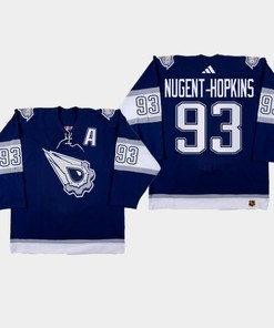 Ryan Nugent-Hopkins 93 Edmonton Oilers 2022-23 Reverse Retro 2.0 Navy Jersey