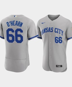 Ryan O'Hearn 66 Kansas City Royals Men's 2022-23 Road Jersey - Gray Jersey