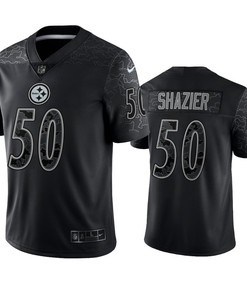 Ryan Shazier 50 Pittsburgh Steelers Black Reflective Limited Jersey - Men