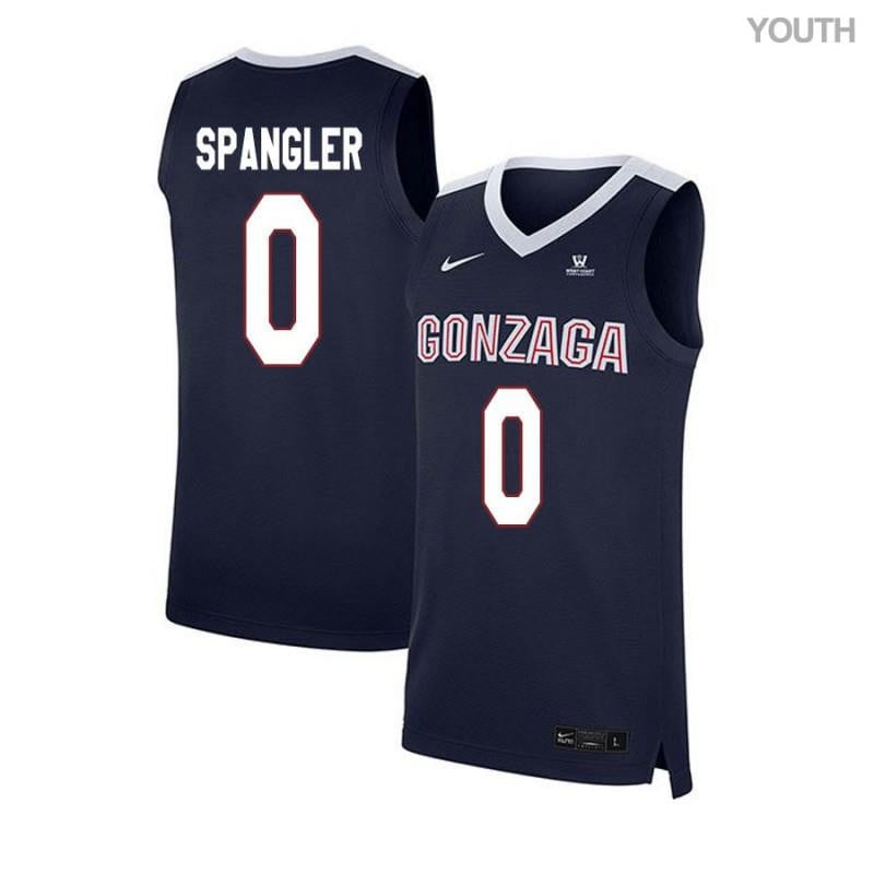 Ryan Spangler 0 Gonzaga Bulldogs Elite Basketball Youth Jersey - Navy
