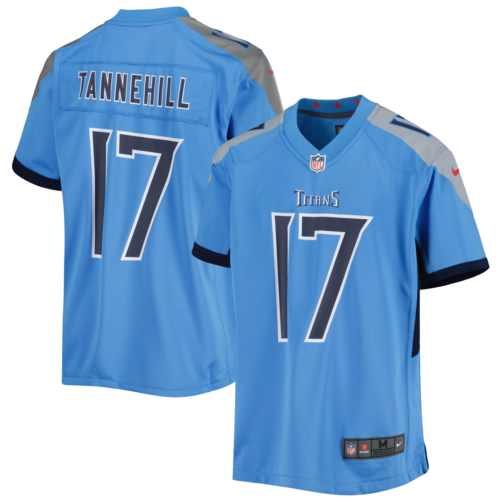 Ryan Tannehill Tennessee Titans Game Jersey - Light Blue Nfl