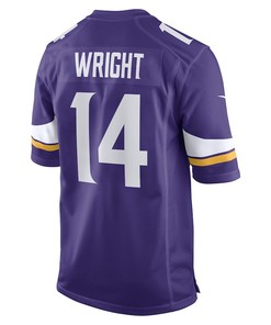 Ryan Wright Minnesota Vikings Game Player Jersey - Purple