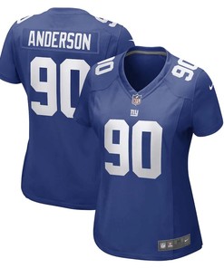 Ryder Anderson New York Giants Women's Game Player Jersey - Royal