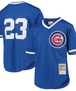 Ryne Sandberg Chicago Cubs Mitchell & Ness Cooperstown Collection Mesh Batting Practice Jersey - Royal Mlb